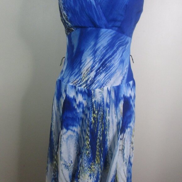 Chris McLaughlin Dress 4 Sleeveless Blue - Picture 5 of 13